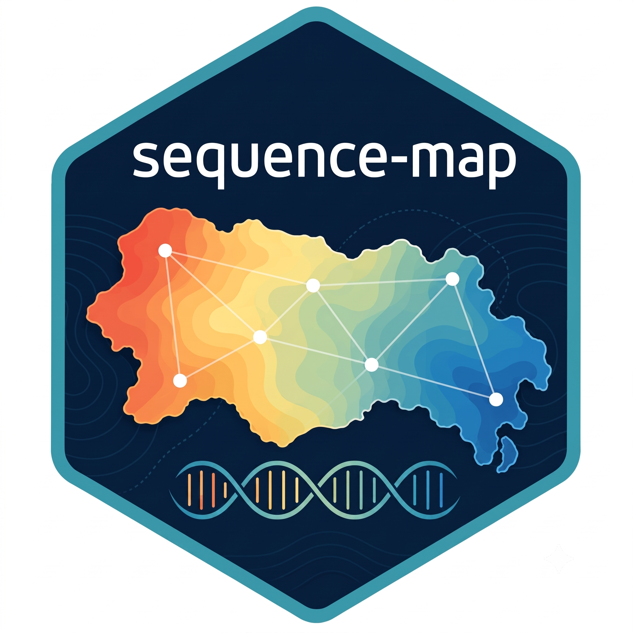 sequence-map hex sticker